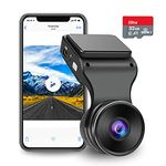 navycrest Dash Cam WiFi 2K 1440P Car Dashcam Recorder, Dashcams for Cars with SD Card Included, Night Vision, 170 degrees Wide Angle, WDR, Loop Recording, G-sensor, Parking Monitor, Motion Detection