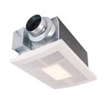 Panasonic FV-0511VHL1 WhisperWarm DC Bathroom Fan with Light and Heater - Simplified Ventilation and Heat - 50-80-110 CFM