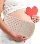 AIWITHPM Belly Band for Pregnancy Maternity Belt Pregnancy Support Belt Bump Band Abdominal Brace Belt - Relieve Lower Back, Pelvic and Hip Pain (Brown/One size)