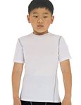 LANBAOSI Kids Boy's Compression Shirts Child's Quick Dry Sports Undershirts Short Sleeve Base Layer Tee Tops