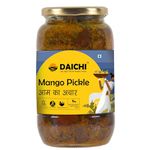 Daichi - Mango Pickle | Crafted with love by women artisans | Sun cured | Cold-pressed mustard oil | In-house spices | No Preservatives 1kg (Pack of 1)