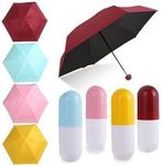 Vomilao Portable Mini Umbrella for Women Pocket Umbrella for Men Capsule Umbrella for Kids Bottle Umbrella for Sun Protection Sun Umbrella for Women Big Umbrella for Rain
