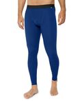 DANISH ENDURANCE Men's Merino Thermal Trousers, Long Johns for Men, Thermal Leggings, Base Layer Bottoms, Winter Thermals L Navy