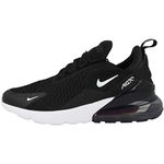 NIKE Kid's Air Max 270 GS, Black/White, Youth Size 7