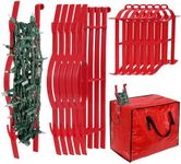 Set of 12 All Purpose Light Storage Holder,Christmas Light Wrap Storage Organizer,Holiday Light Storage Reels for String Lights,Extension Cord,Wire Hose Storage,2 Sizes Hold up to 100 or 164 Feet