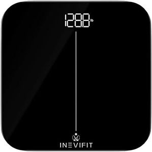 INEVIFIT Premium Bathroom Scale, Highly Accurate Digital Bathroom Body Scale, Precisely Measures Weight up to 400 lbs
