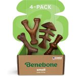 Benebone Dog Chew Toy Gift Box for Aggressive Chewers with Wishbone, Fishbone, Stick & Zaggler, Long Lasting Boredom Breakers, 100% REAL Flavours, Small, Made in the USA