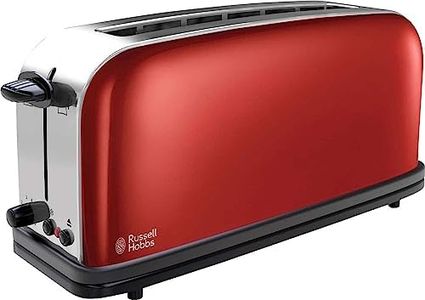 Russell Hobbs 21391-56 Toaster Colorous Plus Flame red long-21391-56, Black