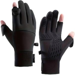2XK-NOV 1 paire de gants (largeur de paume <9 cm) pour femme chauds coupe-vent et imperméables avec gants pour doigts, gants pour écran tactile, gants sans doigts pour la course, le cyclisme, la pêche