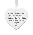 Ceramic Keepsake Heart Handmade Gift For Colleague | Boss | Co-worker | Office | Nurse | Techer | Leaving Work | Retirement | Goodbye | Christmas | Manager | Work Bestie | Team Leader