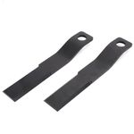 WIKIBB Brush Hog Cutter Cutting Blades Replacement for Skid Steer Brush Cutter Lawn Brush Mower Head Blade Rotary Cutter 2Pcs 8mm Spring Steel