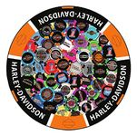 Harley-Davidson® Poker Chip Graphic Round Puzzle - 1000 Pieces, 26.5 Inches