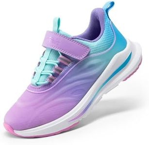 DREAM PAIRS Boys Girls Shoes Kids DuraPlay Tennis Running Athletic Protective Walking Sneakers for Little/Big Kid,Size 6 Big Kid,Hot Pink/Blue,SDRS2335K