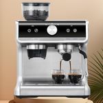 Takywep Espresso Machine, 20 Bar Espresso Maker with Milk Frother Steam Wand, Compact Coffee Machine with for Cappuccino,Latte, Fast Heating, Stainless Steel