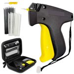 4000 Pcs Micro Stitch Gun For Clothes Fine Stitch Gun, Sewing Gun for Clothes Sewing Quilting Hemming Mini Stitch Tagging Gun with 1 Finest Extra Needle 2000 Black 2000 White Tiny Fasteners, Case