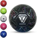 Vizari Zodiac Soccer Ball for Kids, Youth & Adult - Size 3, Black | Rubber Bladder for Superior Air Retention & Shape | Perfect for Outdoor Training, Fun Play & Beaches