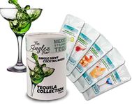 Singlez Bar Premium Tequila Cocktail Mix Collection (5 Pack) - Create Delicious Margarita Cocktails - Gluten Free, Non GMO & Low Calorie - Tequila Gifts for Women, Bachelorette Party Favors For Adults