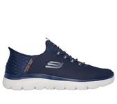 Skechers Women's Summits High Range Slip-in Loafer, Navy, 12 Wide