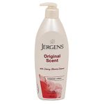 Jergens Original Scent Dry Skin Lotion, Body and Hand Moisturizer for Long Lasting Skin Hydration, with HYDRALUCENCE blend and Cherry Almond Essence, 600ml