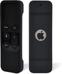 SYGA Apple TV 4K 4th 5th Generation Protective Case Siri Remote Controls Case Cover Skin, Silicone Skidproof Cover of Protection for TV 4 4K Remote Controller - Black