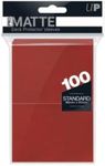 Ultra Pro 84516 Standard Pro Matte Card Sleeves 100 Pack-Red