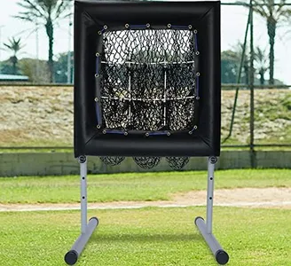 KAIDIDA Baseball Pitching Net： 9-Hole 48x28.8 in Portable Adjustable Height Softball Batting Training Equipment for Backyard Sport Field for Adult Youth with Strike Zone