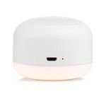 Yogasleep Travel Mini Portable White Noise Sound Machine - 6 Soothing Sounds - Soft Dimmable Night Light - Compact Sleep Therapy for Adults and Baby - USB Rechargeable - Lanyard for Easy Hanging (White)