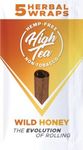 High Tea Non Tobacco All Natural Herbal Smoking Wraps - Wild Honey - 25 Self Rolling Wraps, Made from Tea Leaves