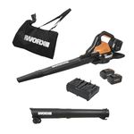 Worx 40V 4.0Ah Cordless Leaf Blower/Vac/Mulcher Power Share - WG583 (Batteries & Charger Included)