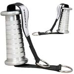 YOKEFIT Cone Shaped Solid Aluminium Ergonomic bio-Mechanics Speciality d Handles Cable Attachment for Fitness Exercise Back Shoulders arms Workout with knurling- 1 Pair