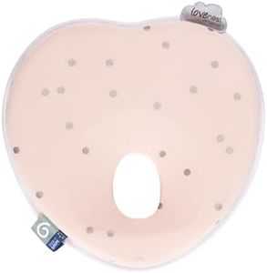 Babymoov Lovenest Baby Head Support, Soft Infant Support for Supervised Awake Time, Stroller & Bouncer Use, Breathable Fabric, Lightweight Newborn Support, Pink