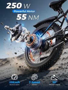VARUN 26" Fat Tire Electric Mountain Bike – 48V 13Ah Battery, LCD, 100km Range