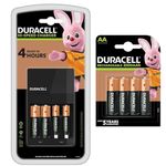 Duracell CEF 14 AA & AAA Battery Charger with 6 AA & 2 AAA Rechargeable Batteries