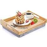 TOPZEA Bamboo Lap Tray with Detacha