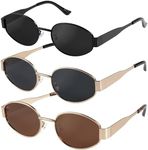 livho Oval Trendy Polarized Sunglasses Women Men, Retro Sun Glasses for Women Men 2024, Vintage Classic UV Protection Shades