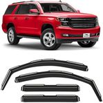 Voron Glass in-Channel Extra Durable Rain Guards for Chevy Tahoe 2015-2020, Window Deflectors, Vent Window Visors, 4 Pieces - 200677