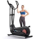 MERACH Long Stride Cross Trainer, Self-Generating Elliptical Machine for Home Use, Ultra-Quiet Magnetic Resistance System, Elliptical Trainer, 18.5Inch Stride, Auto Resistance, 400 lbs Weight Capacity