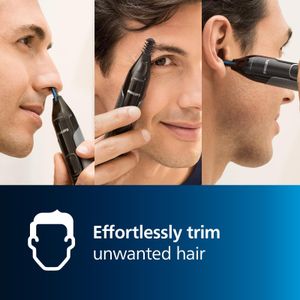 Philips Nose Hair Trimmer – Grey, Precision Grooming Tool