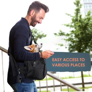 Eyein Pet Puppy Sling Carrier – Hands-Free Dog Travel Bag