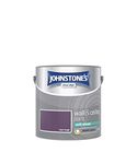 Johnstone's - Wall & Ceiling Paint - Dark Angel - Soft Sheen Finish - Emulsion Paint - Fantastic Coverage - Easy to Apply - Dry in 1-2 Hours - 12m2 Coverage per Litre - 2.5L