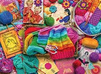 Buffalo Games - Aimee Stewart - Vintage Knitting - 1000 Piece Jigsaw Puzzle for Adults Challenging Puzzle Perfect for Game Nights - 1000 Piece Finished Size is 26.75 x 19.75