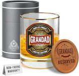 Kies Gift® Gold Grandad Gifts Whiskey Glasses Personalised Gifts Grandad Birthday Gifts from Grandchildren Personalised Grandad Gifts for Grandad Birthday Gifts for Grandad Populer Best Gifts