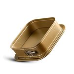BERGNER Cento Square Springfrom Pan 24x24cm, Carbon Steel with Interior Non-Stick Coating, Recyclable, PFOA Free, Oven Safe, Base 28x28cm, Non-Toxic, Baking Essentials, Baking Tray Square Pan/Mould