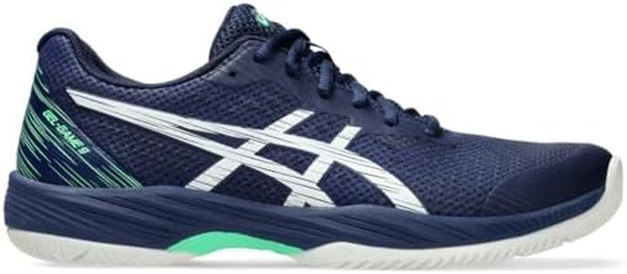 Asics Men's Gel-Game 9 Tennis Shoes, 11, Blue Expanse/White/Green