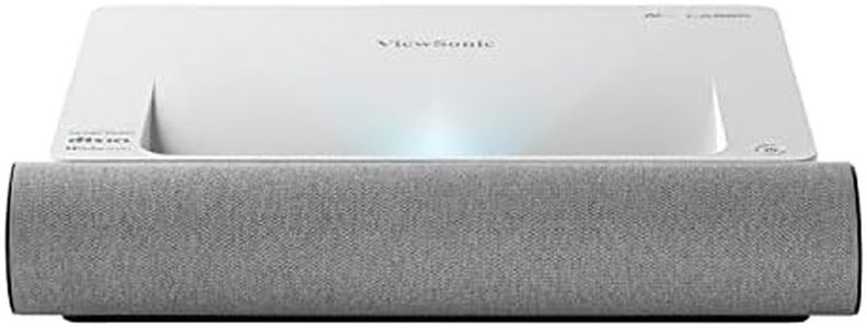 Viewsonic X2000L-4K Ultra Short Thorw Laser Projector with 4K UHD, 2000 ANSI Lumens, 0.22 Ultra Short Throw Ratio, Harman Kardon with Dolby/DTS Support, HDMI USB Wi-Fi Bluetooth connectivity