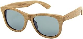 C3 Handmade Natural Wood polarized lens Sunglasses for Men and Women for Traveling Driving and Gift(Wheat/Mirror silver)