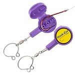 2023 Updated Design Hook Eze Fishing Gear Knot Tying Tool | Pack of 2 | Protect From Fish Hooks | Tie Fishing Knots Easily | Cool Gadgets | Ice & Fly Fishing Gifts & Accessories for Beginner Anglers - Purple