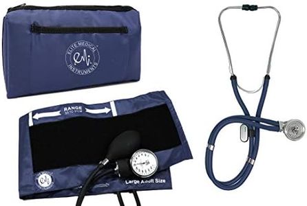 EMI EBL-430 Navy Sprague Rappaport Stethoscope and Large Adult Manual Aneroid Sphygmomanometer Blood Pressure Cuff