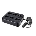 Retevis RT68 NR10 Six Way Charger, Multi Unit Rapid Charger for Retevis RT68 NR10 Walkie Talkie and Battery (1 Pack)