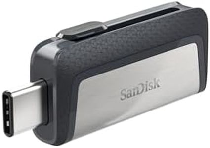 SanDisk Ultra Dual Drive USB-Type C 128 GB (con conectores USB Type-C y Type-A reversibles, para móviles, tabletas, Macs y Ordenadores, hasta 150 MB/s, USB 3.1) Plata Gris